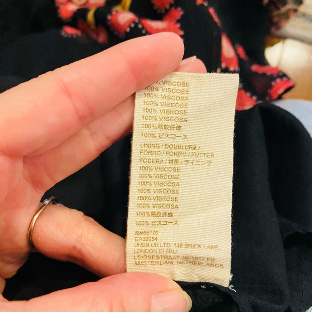 Let Me Be ANTHROPOLOGIE Babydoll Dress L Whimsygoth - Picture 12 of 13